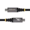 StarTech.com 50 cm (1,6 ft) USB4 kábel, 80 Gbit/s, USB-IF certifikovaný USB-C kábel, 240W PD, 8K 120Hz/4K 240Hz DP2.1 DP80, TPE plášť, kompatibilný s Thunderbolt 4 – čierny USB-C kábel