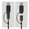 StarTech.com USB-C/USB-A na M.2 NVMe a 2,5 palca/3,5 palca SATA adaptér, 10 Gbit/s, bez nástrojov externá čítačka SSD diskov, B+M/M-Key