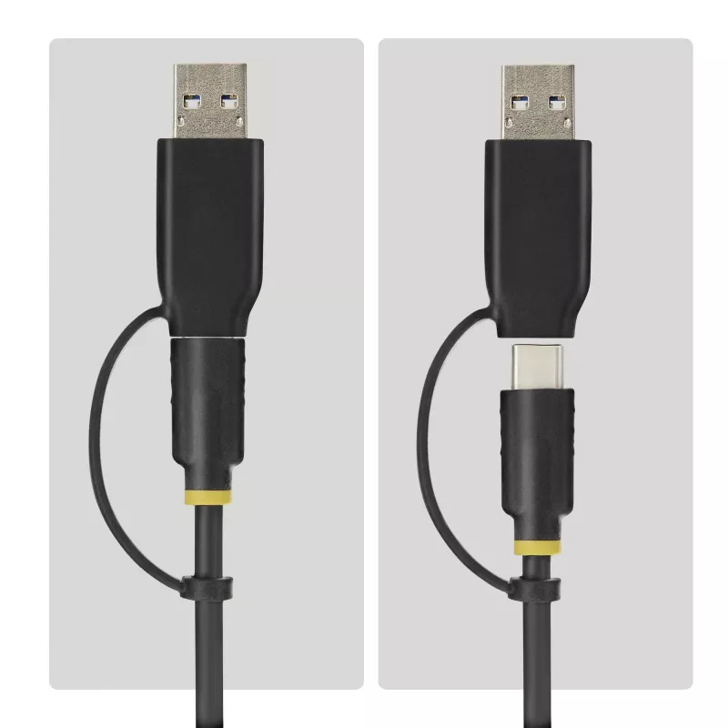 StarTech.com USB-C/USB-A na M.2 NVMe a 2,5 palca/3,5 palca SATA adaptér, 10 Gbit/s, bez nástrojov externá čítačka SSD diskov, B+M/M-Key