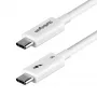 StarTech.com 1,5 ft (50 cm) Thunderbolt 5 kábel, 80 Gbit/s až 120 Gbit/s, 240W PD, 8K 60Hz, certifikovaný Thunderbolt kábel, kompatibilný s Thunderbolt 4/USB4/USB-C – biela