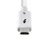 StarTech.com 1,5 ft (50 cm) Thunderbolt 5 kábel, 80 Gbit/s až 120 Gbit/s, 240W PD, 8K 60Hz, certifikovaný Thunderbolt kábel, kompatibilný s Thunderbolt 4/USB4/USB-C – biela