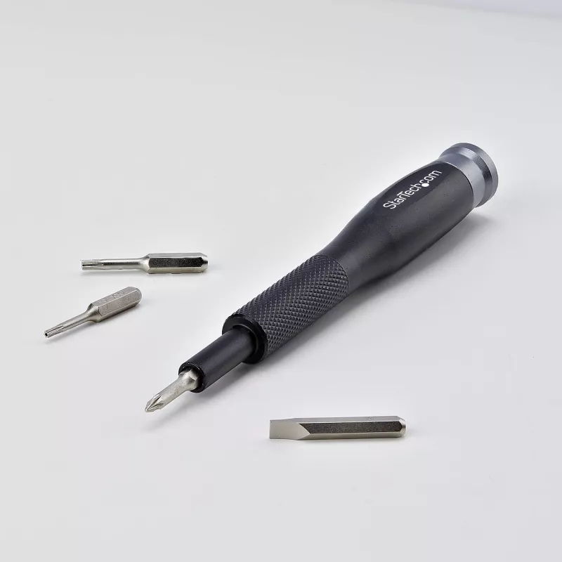 StarTech.com 40-dielna sada náradia na opravu počítačov pre notebook/PC/elektroniku/telefón, sada 30-bitových presných skrutkovačov, odnímateľný kryt s magnetickou podložkou, páčidlá