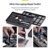 StarTech.com 40-dielna sada náradia na opravu počítačov pre notebook/PC/elektroniku/telefón, sada 30-bitových presných skrutkovačov, odnímateľný kryt s magnetickou podložkou, páčidlá