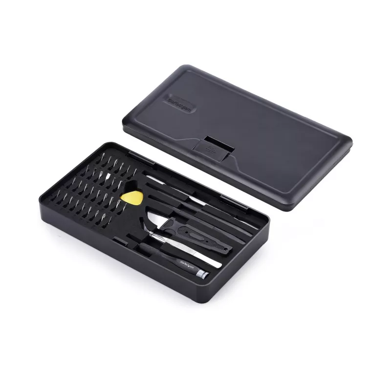 StarTech.com 40-dielna sada náradia na opravu počítačov pre notebook/PC/elektroniku/telefón, sada 30-bitových presných skrutkovačov, odnímateľný kryt s magnetickou podložkou, páčidlá