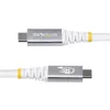StarTech.com 1,5m USB4 kábel, 80Gbit/s, USB-IF certifikovaný USB-C kábel, 240W PD, 8K 120Hz/4K 240Hz DP2.1 DP80, TPE plášť, kompatibilný s Thunderbolt 4 – biely USB-C kábel