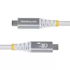 StarTech.com 3 m (10 ft) USB4 kábel, 20 Gbit/s, USB-IF certifikovaný USB-C kábel, 60 W PD, 4K 120 Hz DP 1.4, TPE plášť, biely USB-C kábel