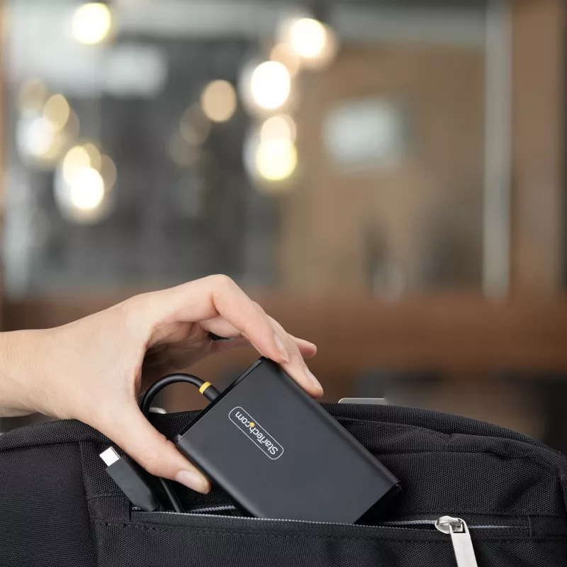 StarTech.com 65W USB-C nabíjačka pre notebook, 1,5 m pevne pripojený USB-C kábel, napájací zdroj pre Dell, XPS, HP ProBook, MacBook Pro, Microsoft Surface Pro