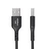 StarTech.com 15cm (6in) USB-A na USB-C nabíjací kábel, nabíjanie a synchronizácia, 3A, USB 2.0, TPE plášť – čierny USB nabíjací kábel
