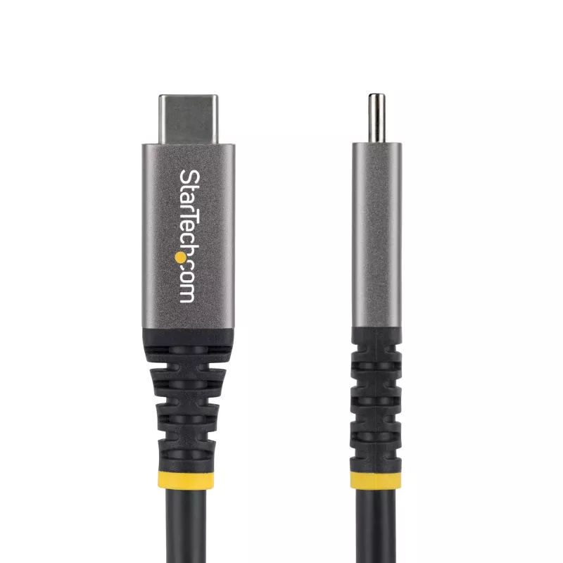 StarTech.com 3m (10ft) USB4 kábel, 20 Gbit/s, USB-IF certifikovaný USB-C kábel, 60W PD, 4K 120Hz DP 2.1, TPE plášť, čierny USB-C kábel