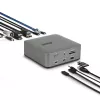 StarTech.com Thunderbolt 5 dokovacia stanica, DP/HDMI, trojmonitorový dock do 4K 144 Hz alebo dvojitý 8K 60 Hz, 5x USB porty, 140 W nabíjanie notebooku