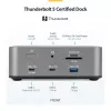 StarTech.com Thunderbolt 5 dokovacia stanica, DP/HDMI, trojmonitorový dock do 4K 144 Hz alebo dvojitý 8K 60 Hz, 5x USB porty, 140 W nabíjanie notebooku