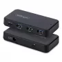 StarTech.com 4-portový USB-C a USB-A hub, 5 Gbps, s vlastným napájaním, 2-in-1 USB-C a USB-A hostiteľský kábel, 1x USB-C a 3x USB-A (1x BC 1.2), 36W napájací zdroj v balení