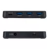 StarTech.com 4-portový USB-C a USB-A hub, 5 Gbps, s vlastným napájaním, 2-in-1 USB-C a USB-A hostiteľský kábel, 1x USB-C a 3x USB-A (1x BC 1.2), 36W napájací zdroj v balení
