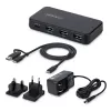 StarTech.com 4-portový USB-C a USB-A hub, 5 Gbps, s vlastným napájaním, 2-in-1 USB-C a USB-A hostiteľský kábel, 1x USB-C a 3x USB-A (1x BC 1.2), 36W napájací zdroj v balení