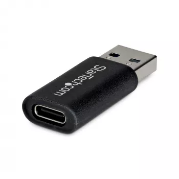 StarTech.com USB-A na USB-C adaptér, USB-A konektor samec na USB-C konektor samica konvertor, USB 10Gbps, 5V 900mA, USB na USB-C adaptér pre USB-A nabíjačky/huby