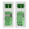 StarTech.com LC na LC spojka 10 ks balenie, OS2 Singlemode SC-Footprint LC optická spojka bez príruby, LC/APC duplex adaptér
