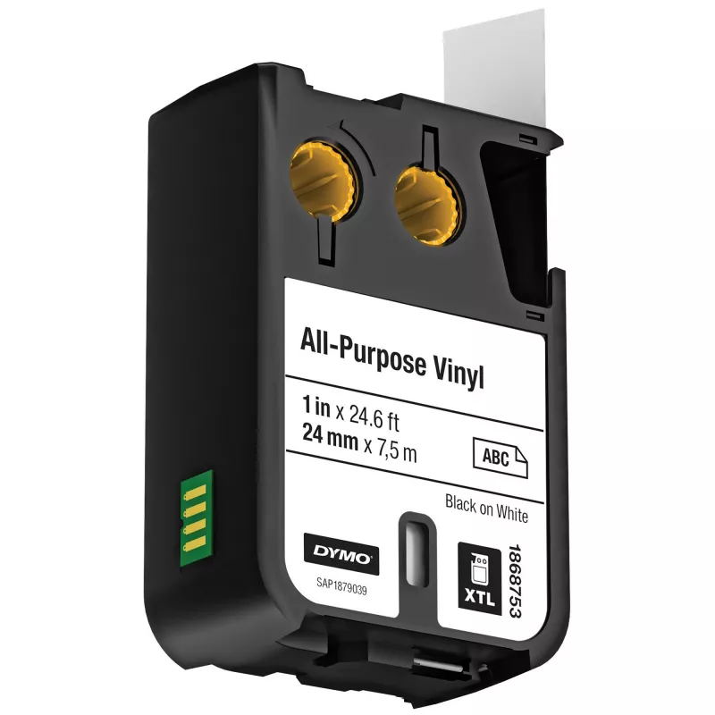 DYMO XTL univerzálne vinylové etikety | 24 mm x 7 m | čierna na bielom