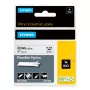 DYMO Rhino priemyselné flexibilné nylonové etikety | 24 mm x 3,5 m | čierna na bielom | samolepiaca | pre LabelManager & Rhino tlačiarne etikiet