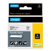 DYMO Rhino priemyselné flexibilné nylonové etikety | 12 mm x 3,5 m | čierna tlač na bielej | samolepiace | pre Rhino & LabelManager tlačiareň etikiet