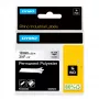 DYMO Rhino priemyselné permanentné polyesterové etikety | 19 mm x 5,5 m | čierna tlač na priehľadnej | samolepiace | pre LabelManager & Rhino tlačiareň etikiet