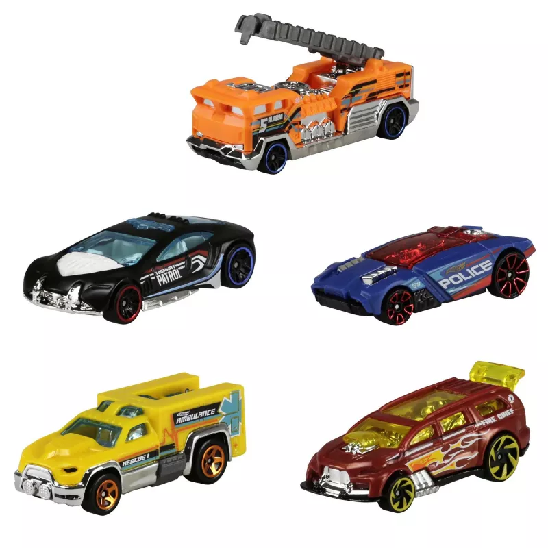 Hot Wheels 5-balíček sortiment, sada vozidiel, 3 roky, rôzne farby
