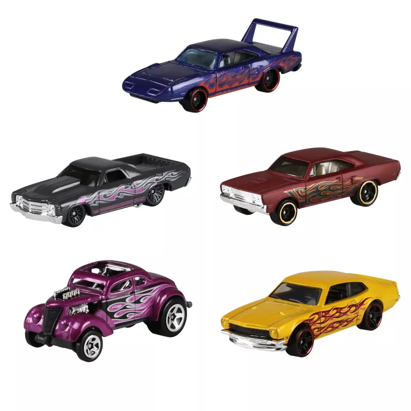 Hot Wheels 5-balíček sortiment, sada vozidiel, 3 roky, rôzne farby