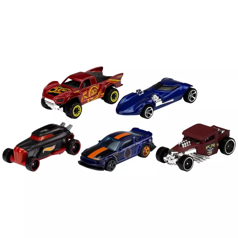 Hot Wheels 5-balíček sortiment, sada vozidiel, 3 roky, rôzne farby
