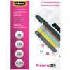 Fellowes A4 Glossy 250 mikrónov laminovacie fólie – balenie 100 ks, lesklé, transparentné, A4, 0,25 mm, 210 mm, 1 mm