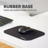 Fellowes prémiová podložka pod myš – čierna, čierna, monochromatická, polyester, guma