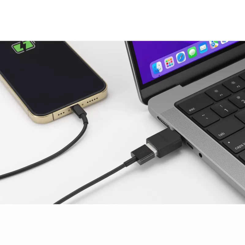 Kensington CA1010 USB-C na USB-A M/F adaptér, USB-C, USB-A, čierna