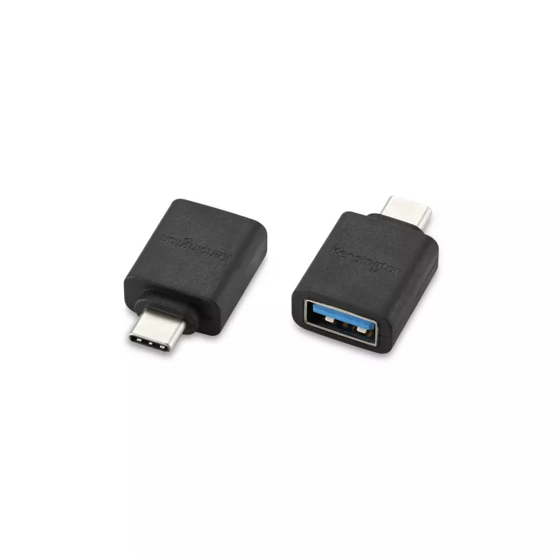Kensington CA1010 USB-C na USB-A M/F adaptér, USB-C, USB-A, čierna