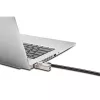 Kensington slim NanoSaver 2.0 Dual Headed Lock, Kensington, kľúč, uhlíková oceľ, strieborná, čierna