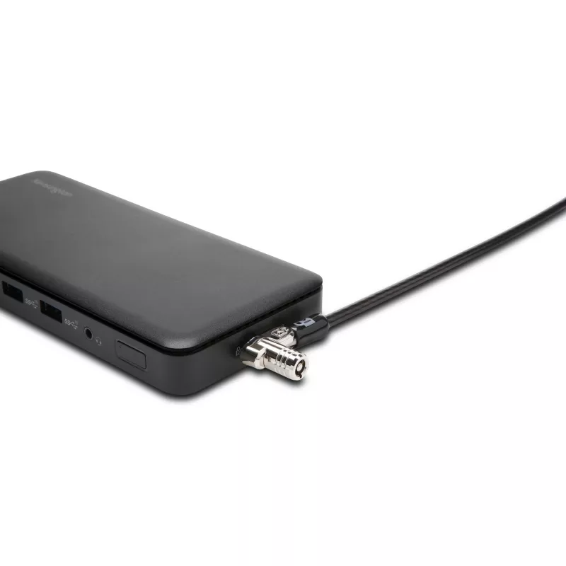 Kensington slim NanoSaver 2.0 Dual Headed Lock, Kensington, kľúč, uhlíková oceľ, strieborná, čierna