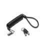 Kensington NANO PORTABLE KEYED LOCK KD, 2,3 m, kľúč, čierna