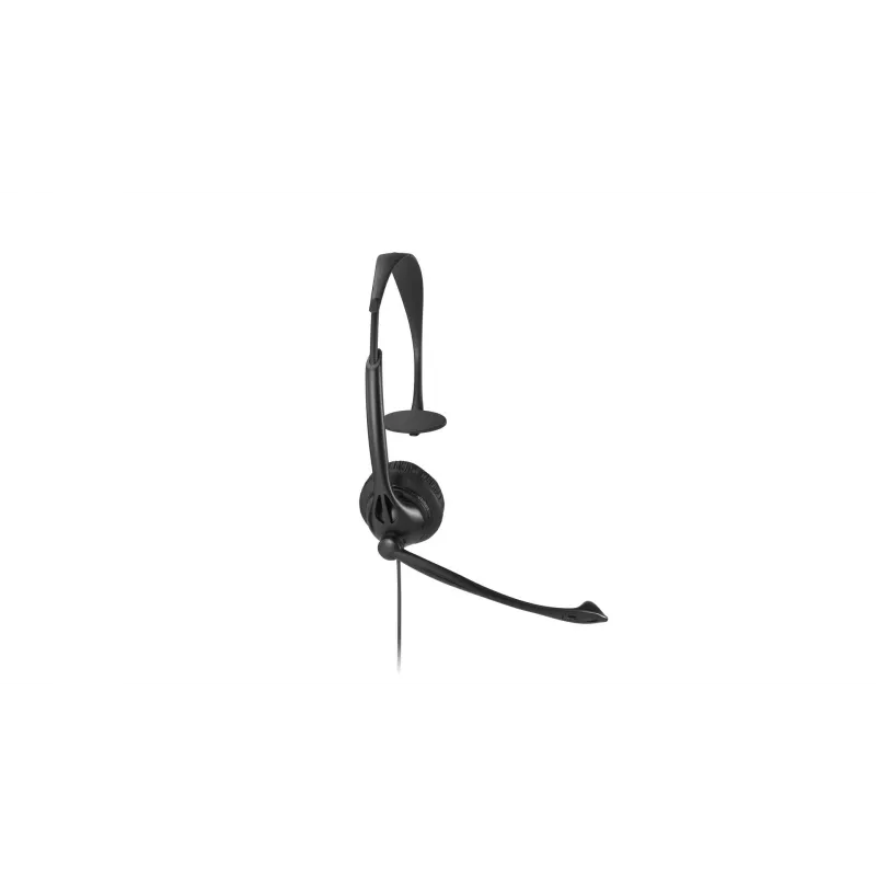 Kensington USB mono headset s inline ovládacími prvkami, káblový, kancelária/call centrum, headset, čierna