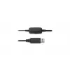 Kensington USB mono headset s inline ovládacími prvkami, káblový, kancelária/call centrum, headset, čierna