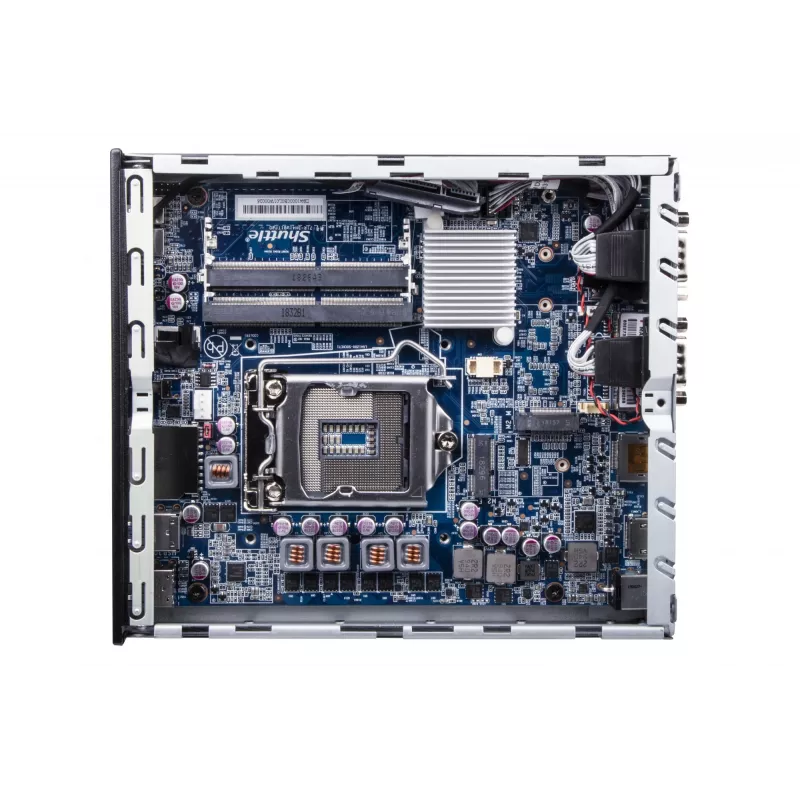 Shuttle tenký PC DH610, S1700, 1x HDMI, 2x DP, 1x 2,5 palca, 2x M.2, 2x LAN (Intel 1G + 2.5G), 2x COM, 24/7 nepretržitá prevádzka, vrátane VESA