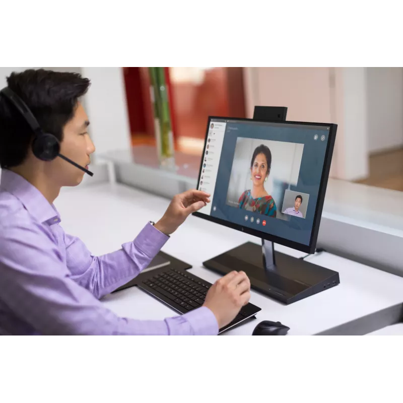 HP UC Wireless Duo headset, bezdrôtový, kancelária/call centrum, 310 g, headset, čierny