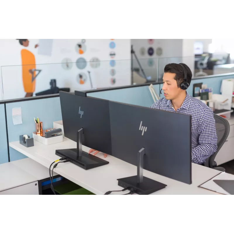 HP UC Wireless Duo headset, bezdrôtový, kancelária/call centrum, 310 g, headset, čierny