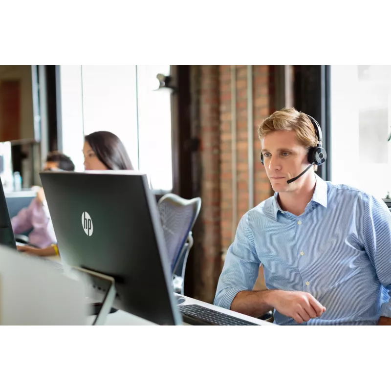 HP UC Wireless Duo headset, bezdrôtový, kancelária/call centrum, 310 g, headset, čierny