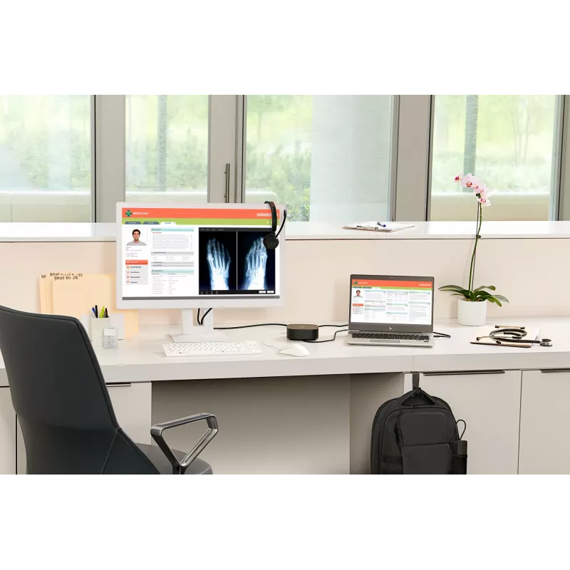 HP UC Wireless Duo headset, bezdrôtový, kancelária/call centrum, 310 g, headset, čierny