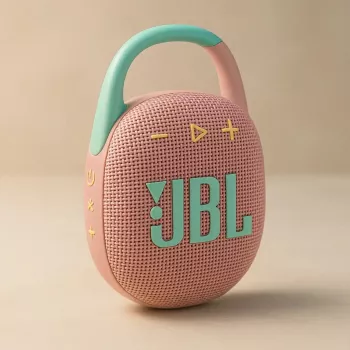 JBL Clip 5 prenosný Bluetooth reproduktor, ružový