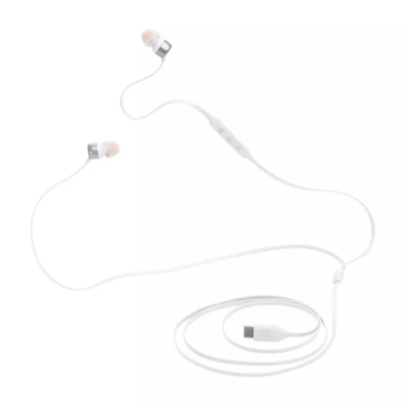 JBL Tune 310C headset káblový in-ear hovory/hudba USB Type-C biely