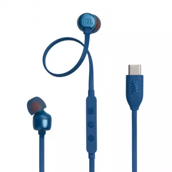 JBL Tune 310C USB headset káblový in-ear hovory/hudba USB Type-C modrý