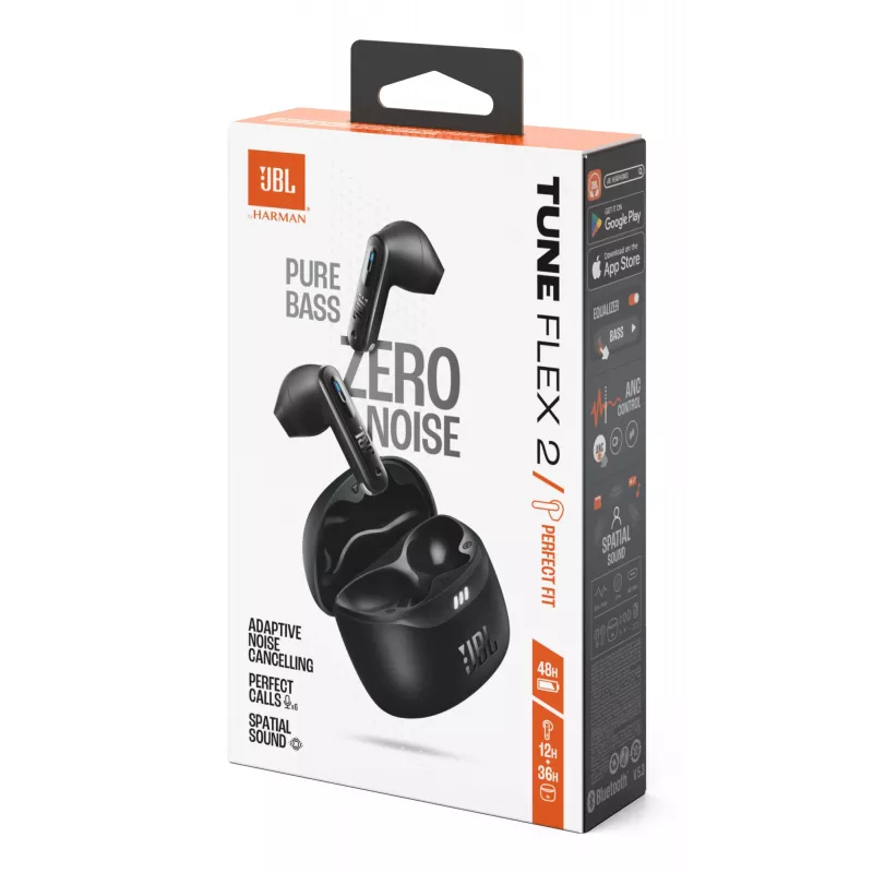 JBL Tune Flex 2 headset True Wireless Stereo (TWS) in-ear hovory/hudba Bluetooth čierny