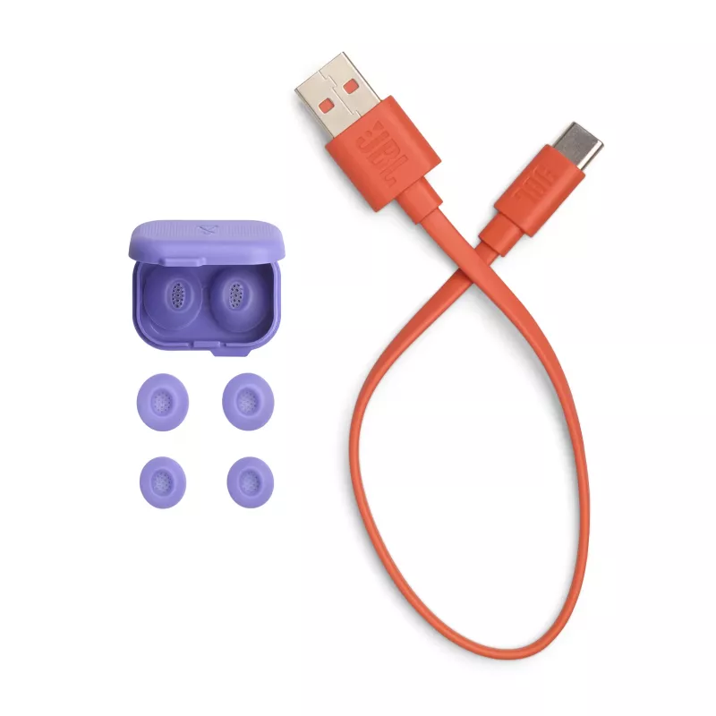 JBL Tune Flex 2 Ghost Edition headset True Wireless Stereo (TWS) in-ear hovory/hudba Bluetooth fialový