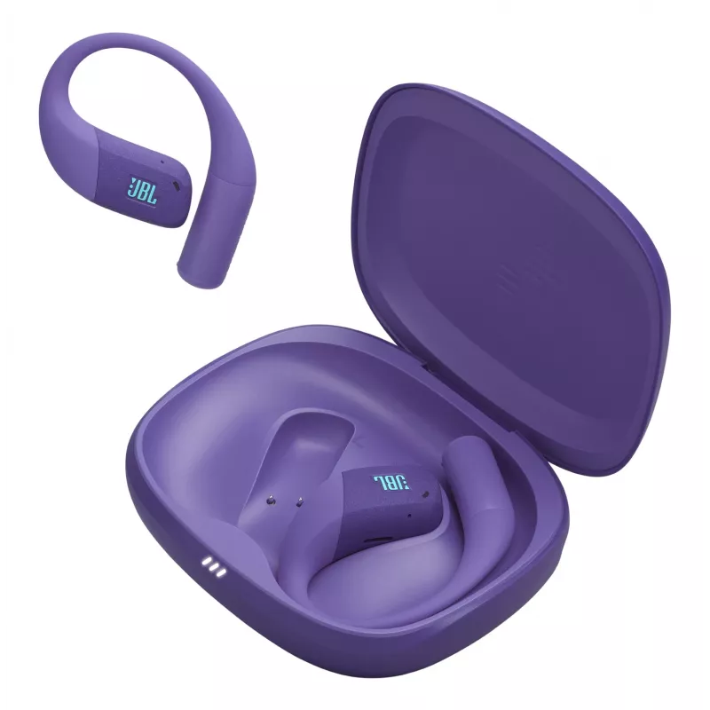 Headset JBL Endurance Zone bezdrôtový open-ear športový Bluetooth – fialový, 20–20000 Hz, 89,6 g