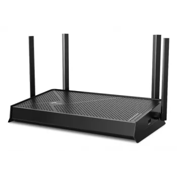 Stolný WLAN router TP-Link EB210 Pro – Dualband 2,4/5 GHz, Wi‑Fi 7 (802.11be), 2,5 Gigabit Ethernet, 5 LAN portov, USB, čierny