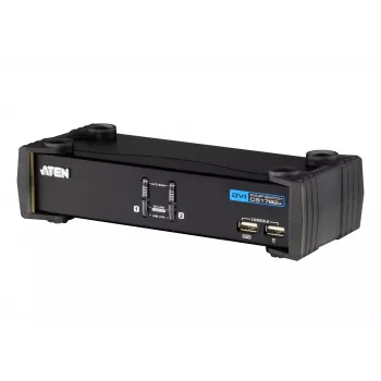 ATEN CS1762A KVM prepínač čierny