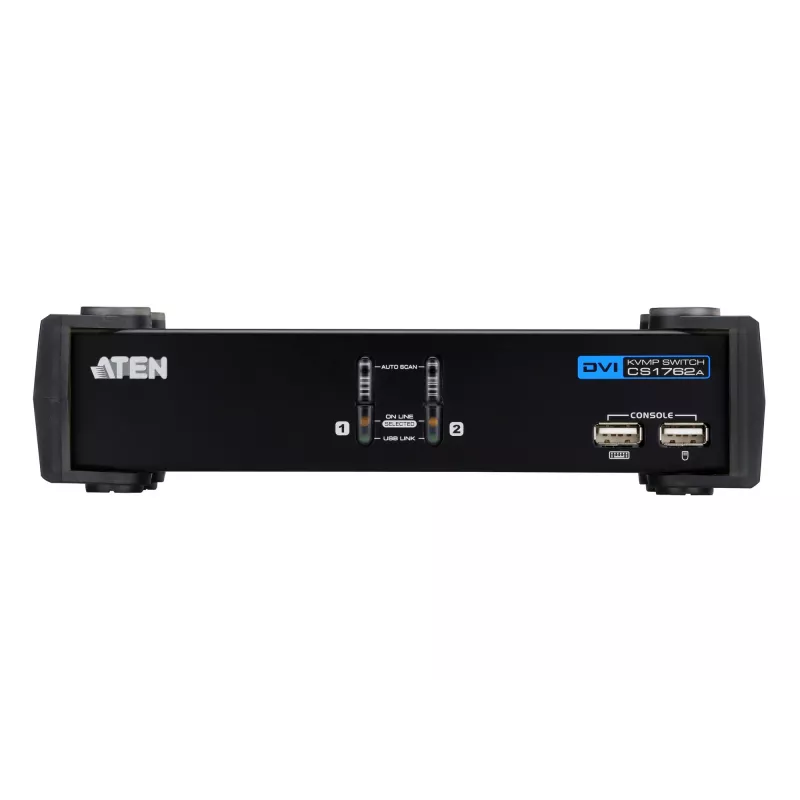 ATEN CS1762A KVM prepínač čierny